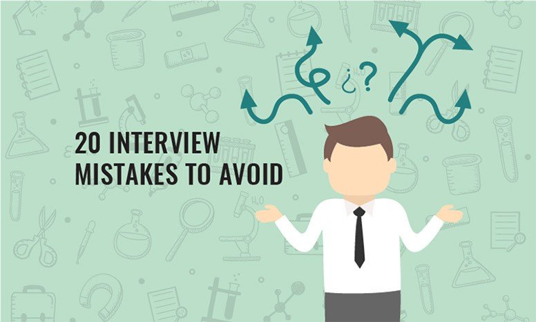 20 Interview Mistakes you Should Avoid at your next Pharmaceutical Job Interview