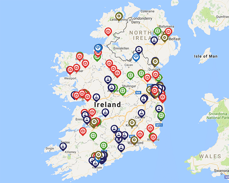 Map of 200 Pharmaceutical & Medical Device Factories in Ireland