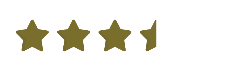 image of 3 and a half gold stars