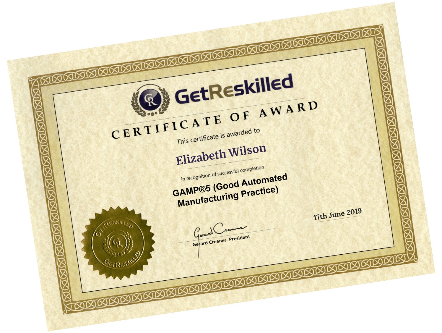 gamp 5 certification