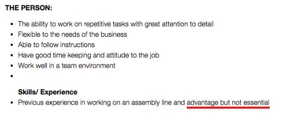no-experience-example-7-getreskilled Example of a pharmaceutical job advert with no experience required