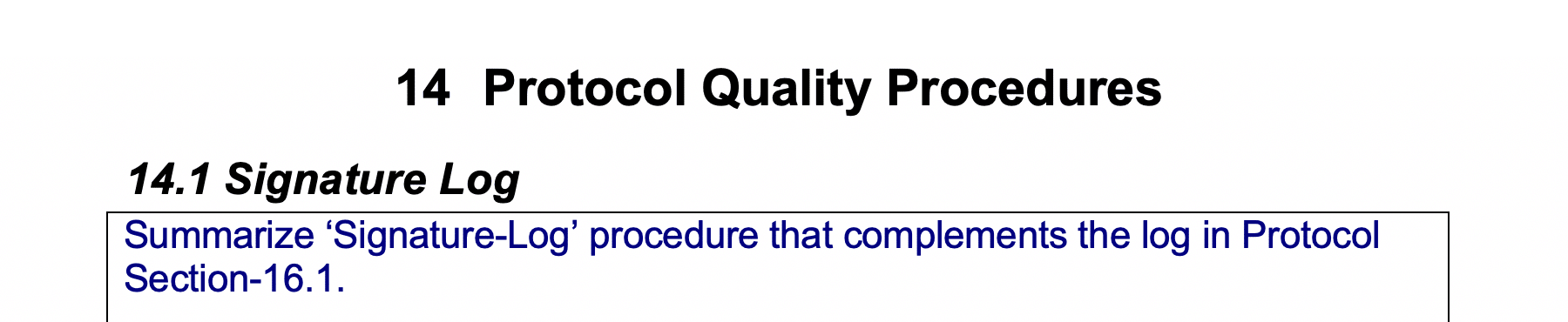 Protocol Quality Procedures GetReskilled