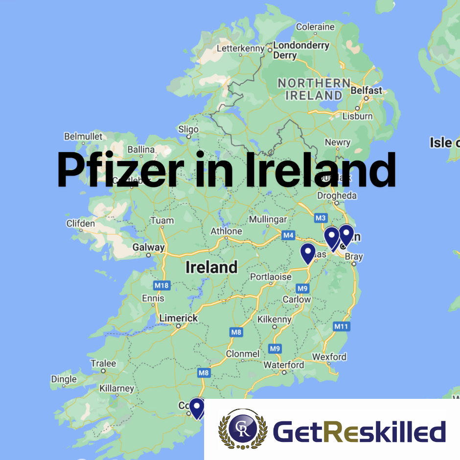 Pfizer in Cork, Dublin and Kildare, Ireland